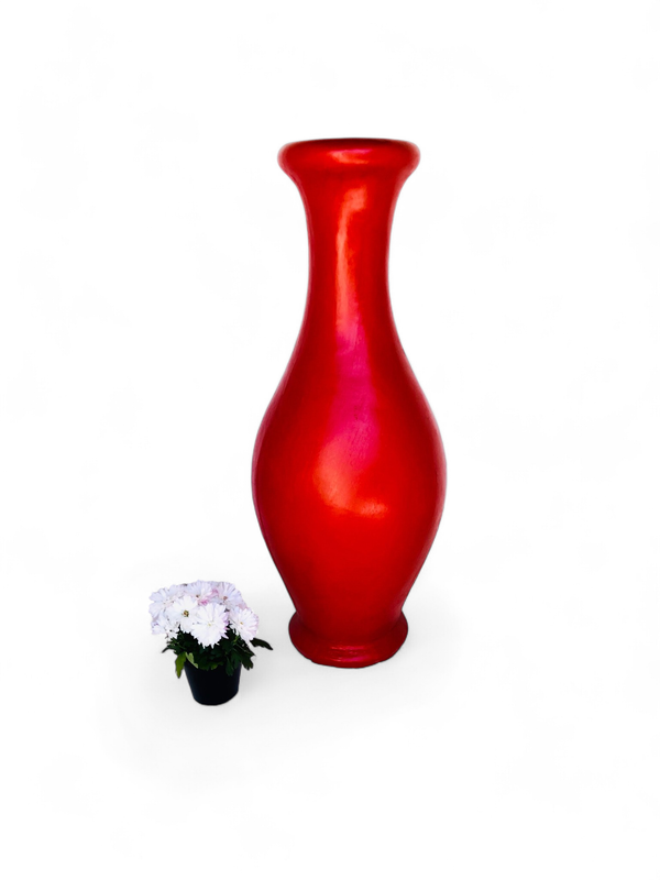 Gracelle Vase Medium Red Finish - H1180mm x W400mm - 30kg