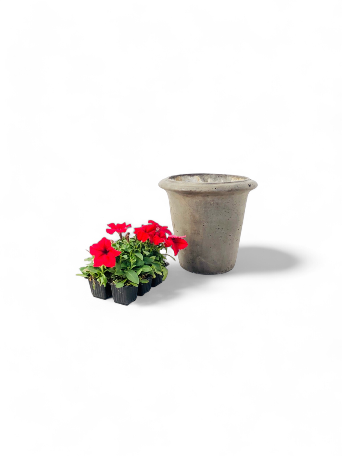 One Ring Pot Small Weathered Grey Finish - H250 x W270mm - 6kg