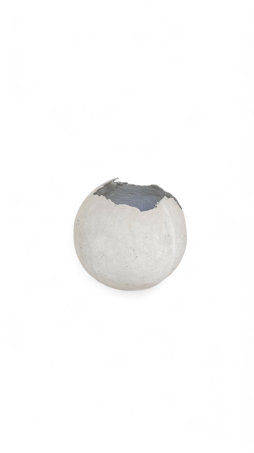 Garden Globe Round Pot Large Cement Finish - H480mm x W480mm - 15kg