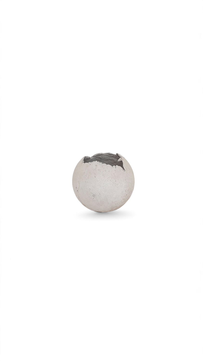 Garden Globe Round Pot X-Small Cement Finish - H290mm x W290mm - 5kg
