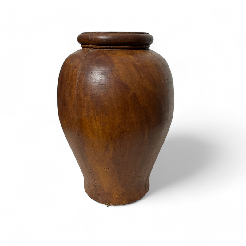 Blaze Urn Brown Clay Finish - H680mm x W460mm - 25kg