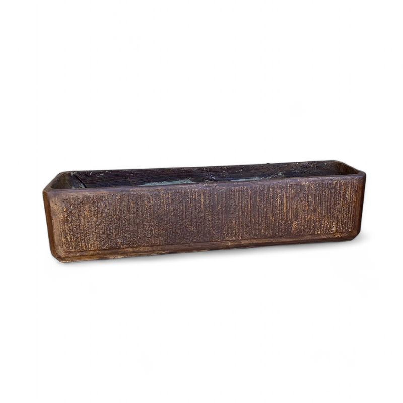 Flower Box Large Brown Clay Finish - L900mm x W200mm x H220 - 22kg