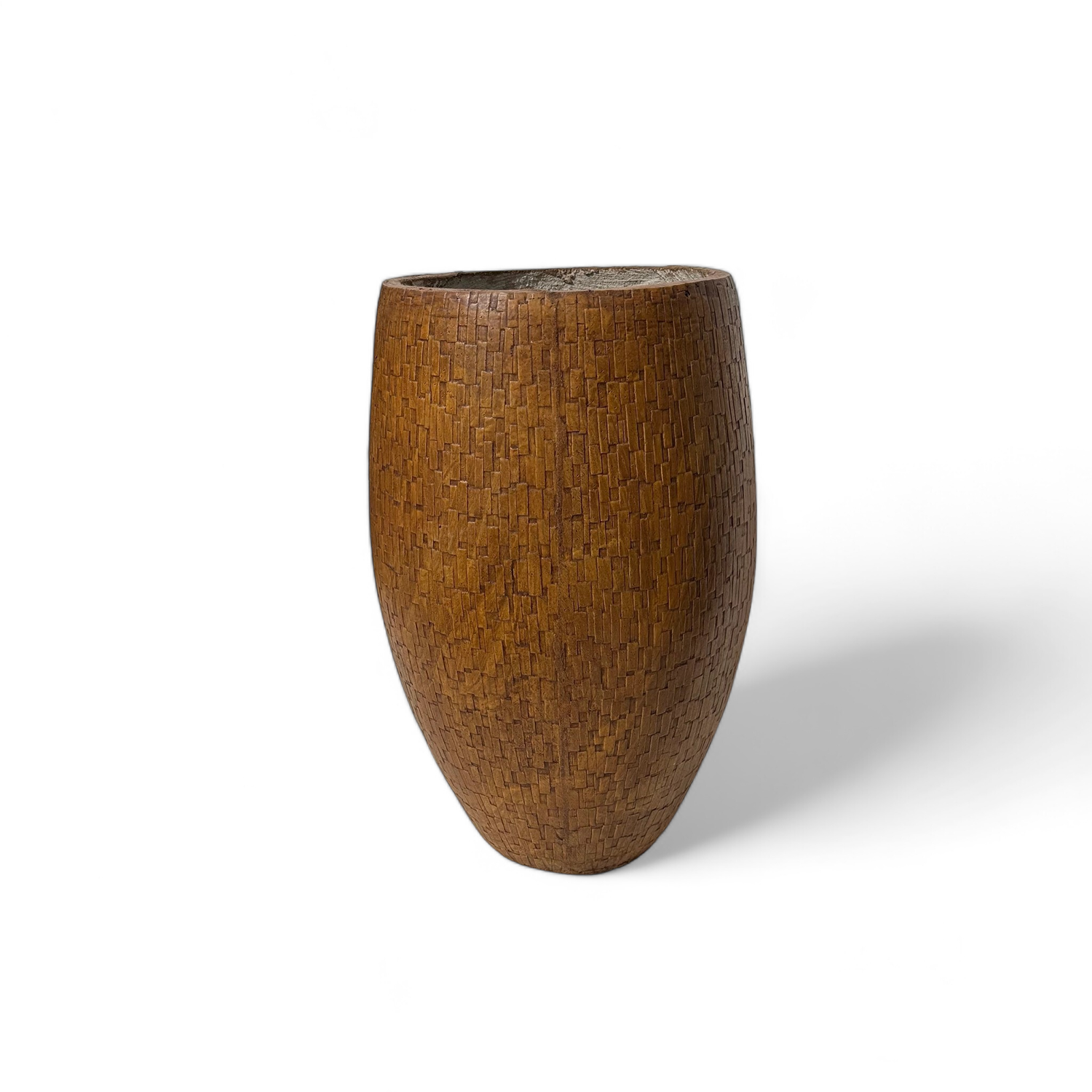 Demeter Pot Large Brown Clay Finish - H620mm x W340mm - 16kg