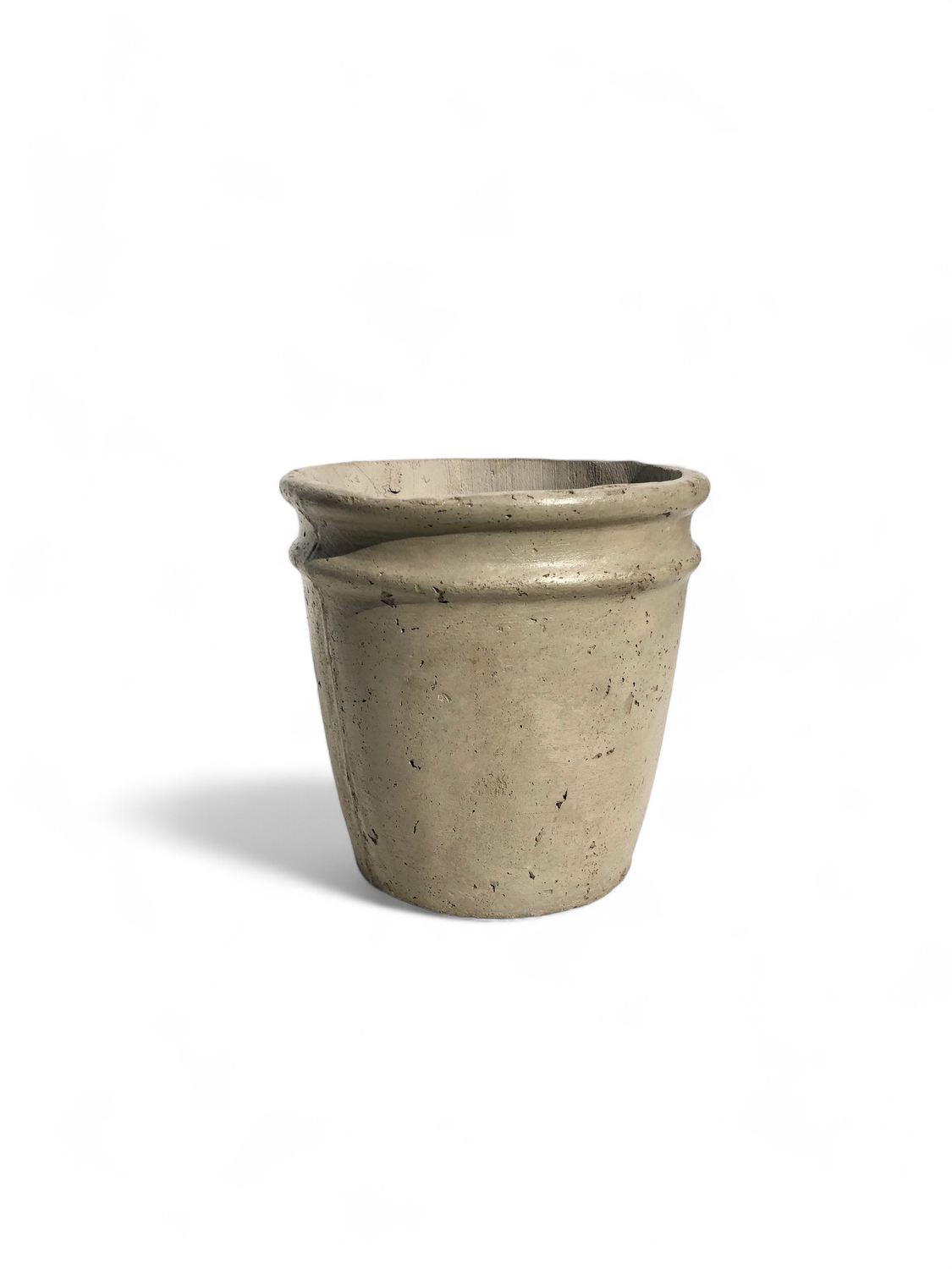 2 Ring Pot Medium Rustic Cement Seal Finish - H310mm x W300mm - 8kg