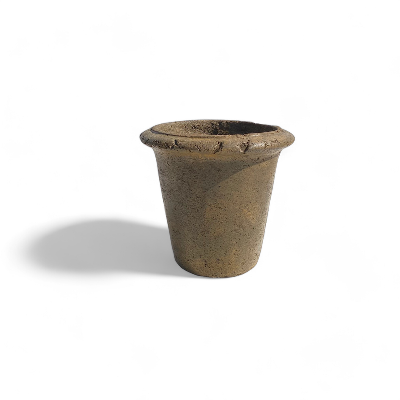 One Ring Pot Small Rustic Antique Amber Finish - H250 x W270mm - 6kg