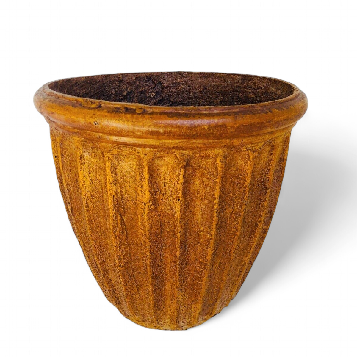 Alfred Pot Large Honey Clay Finish - H430mm x W470mm - 15kg