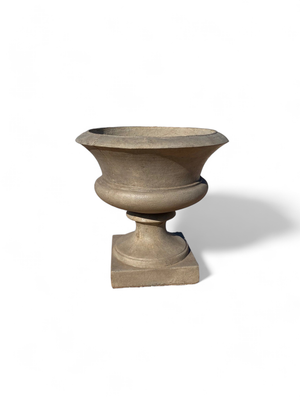 Angelica Urn Weathered Grey Finish - H650mm x W530mm x Base 400mm - 49kg