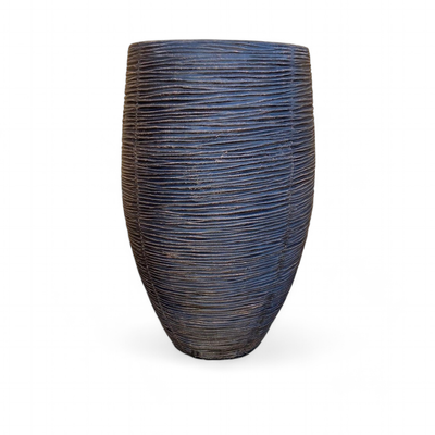 Braided Butter Pot Large Mecca Brown Finish - H630mm  x W340mm - 19kg