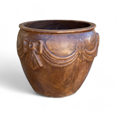 Carine Planter Brown Clay Finish - H390mm x W420mm - 20kg