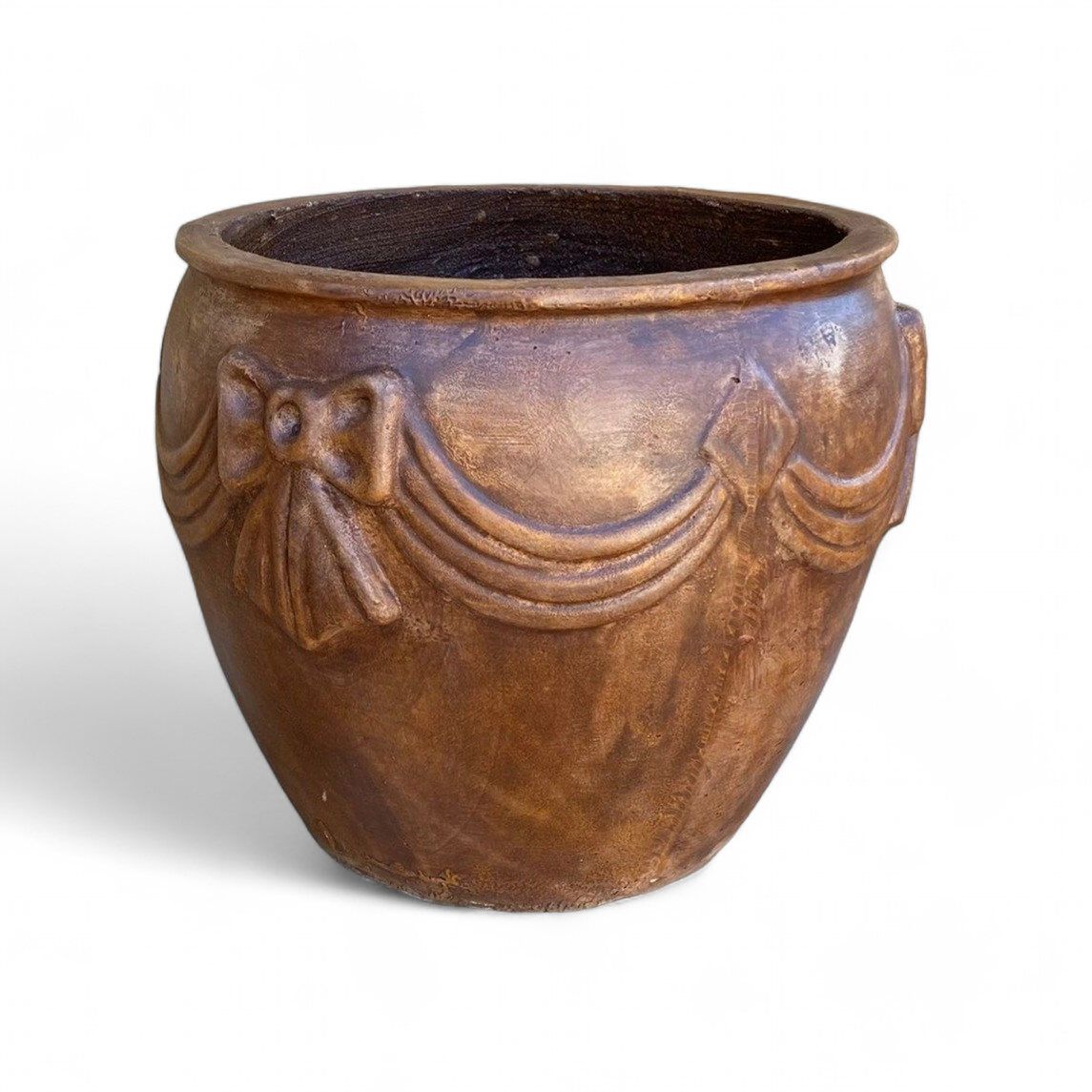 Carine Planter Brown Clay Finish - H390mm x W420mm - 20kg