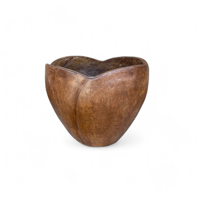 Rose Planter Large Brown Clay Finish - H360mm x  W450mm - 13kg