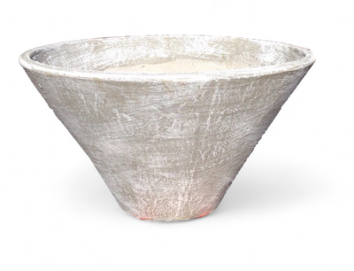 Tshepo Pot Whitewash Finish - H300mm - 12kg