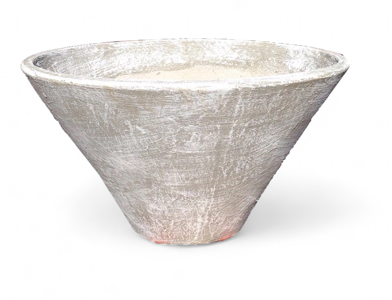 Tshepo Pot Whitewash Finish - H300mm - 12kg