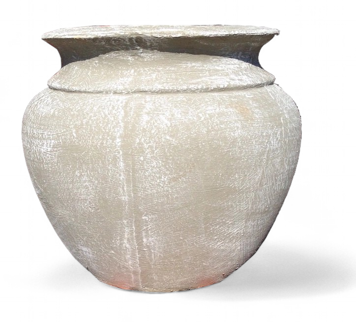 Ouma Pot Whitewash Finish - H340mm x W300mm - 12kg