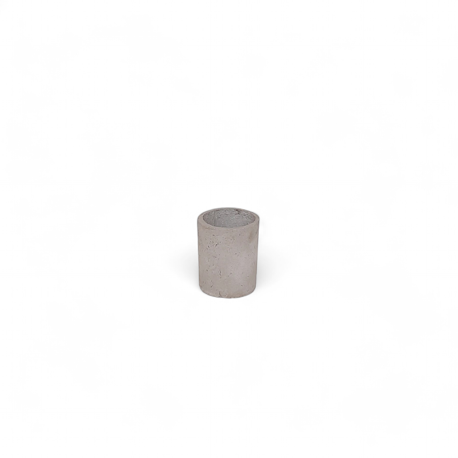 Round Plain Mini Planter Cement Finish - H115mm x W95mm - 0.5kg