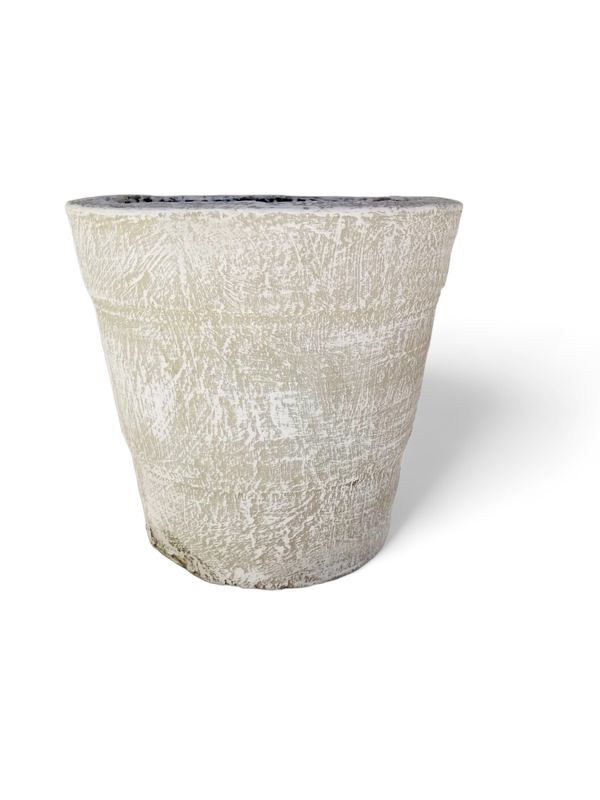 Violet Pot Small Whitewash Finish - H180mm - 4kg