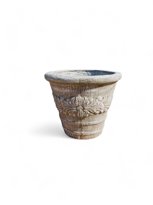 Tudor Fern Planter Whitewash Finish - H560mm x W640mm - 37kg
