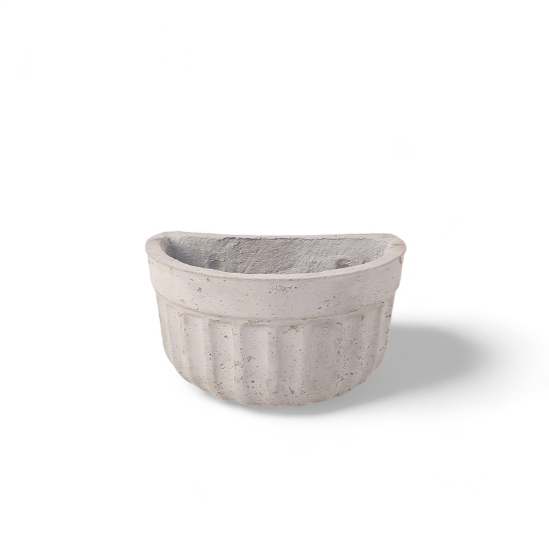 Wall Planter Medium Cement Finish - L245mm x W160mm x H135mm