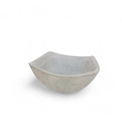 Ekono Lily Bowl Cement Finish - H100mm x W265mm