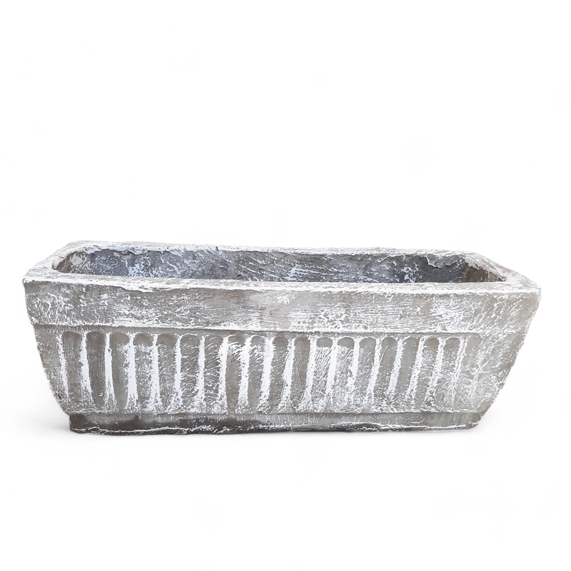 Window Pot Medium Whitewash Finish - L450mm x W150mm - 9kg