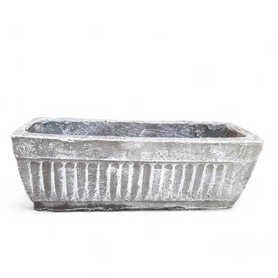 Window Pot Medium Whitewash Finish - L450mm x W150mm - 9kg