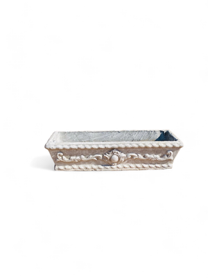 Rectangular Planter Classic Whitewash Finish - L850mm - 28Kg