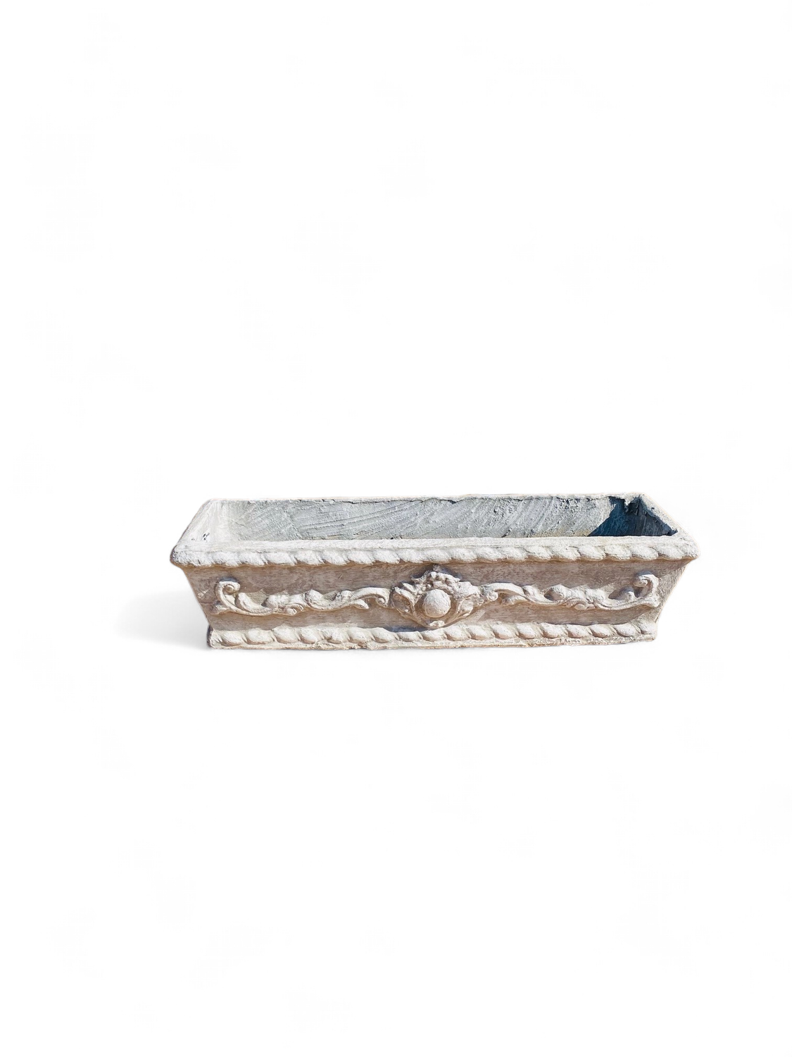 Rectangular Planter Classic Whitewash Finish - L850mm - 28Kg