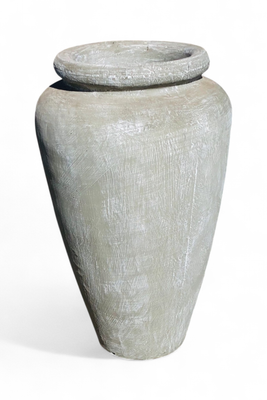 Ansie Vase Whitewash Finish - H980mm x W600mm - 45kg