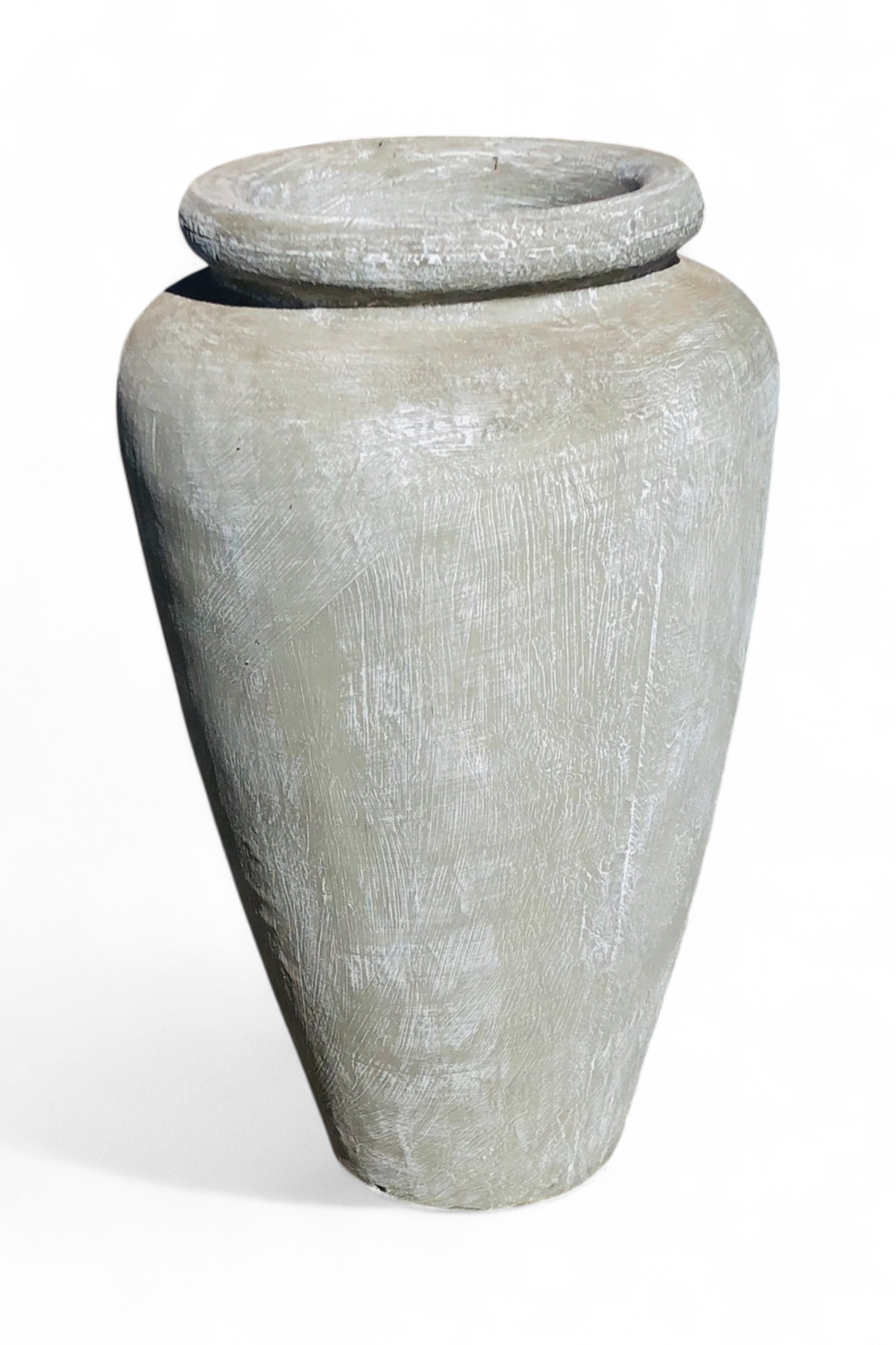 Ansie Vase Whitewash Finish - H980mm x W600mm - 45kg