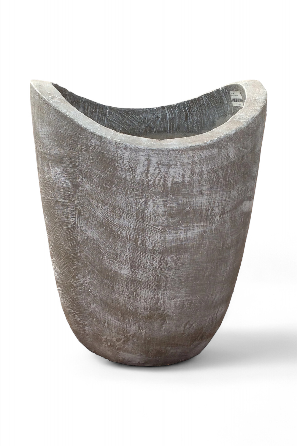 Zip Vase Medium Whitewash Finish - H460mm - 22kg