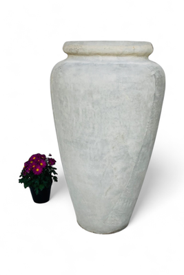 Ansie Vase Plain Cement Finish - H980mm x W600mm - 45kg