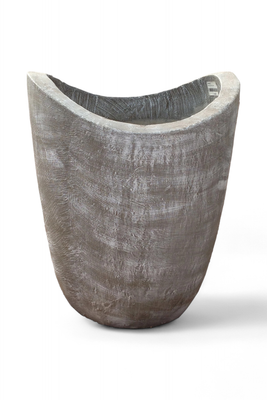 Zip Vase Small Whitewash Finish - H334mm - 12kg