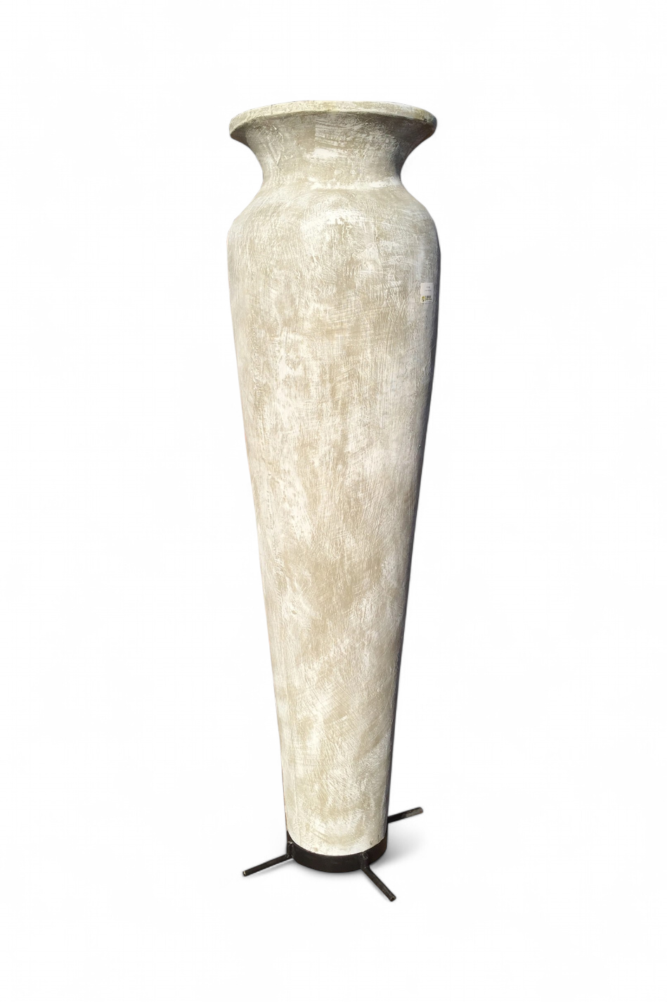 Nadia Vase Large Whitewash Finish - H1400mm x W400mm - 41kg