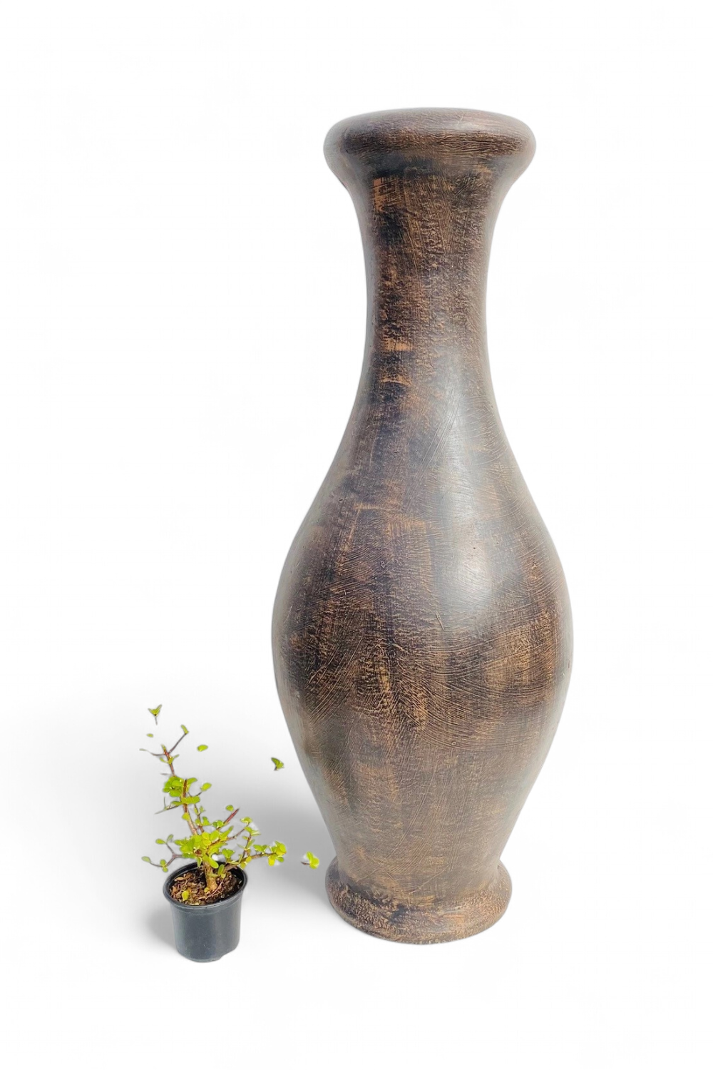 Gracelle Vase Medium Mecca Brown Finish - H1180mm x W400mm - 30kg