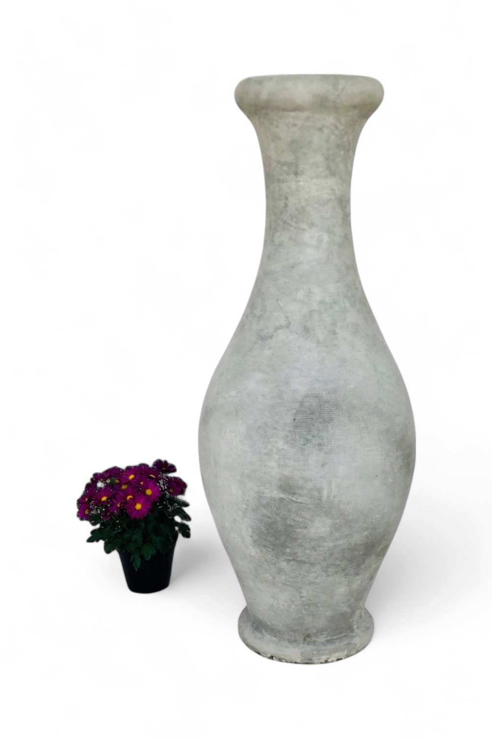 Gracelle Vase Medium Plain Cement Finish - H1180mm x W400mm - 30kg
