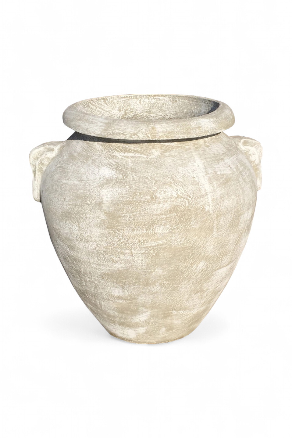 Amphora Urn Whitewash Finish - H870mm x W700mm - 57kg