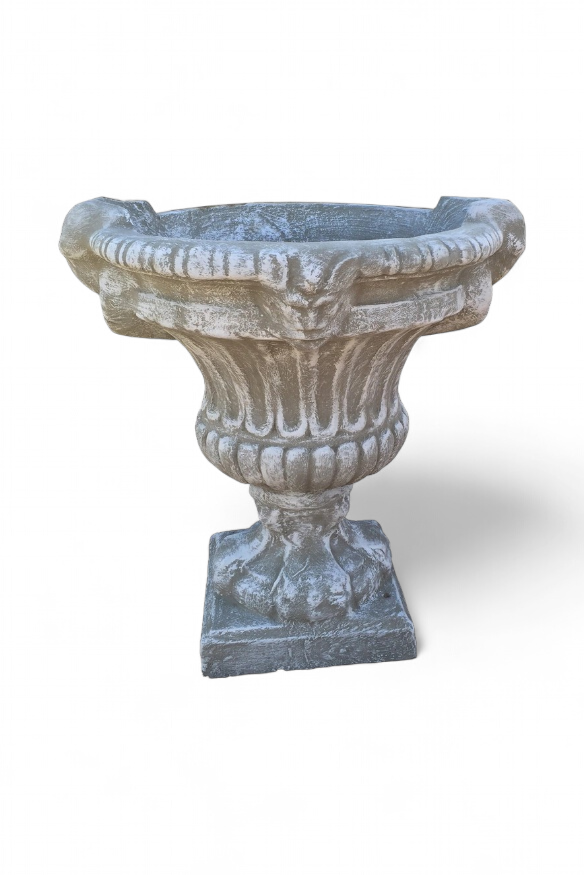 Rope Urn Whitewash Finish - H700mm x W500mm - 58kg