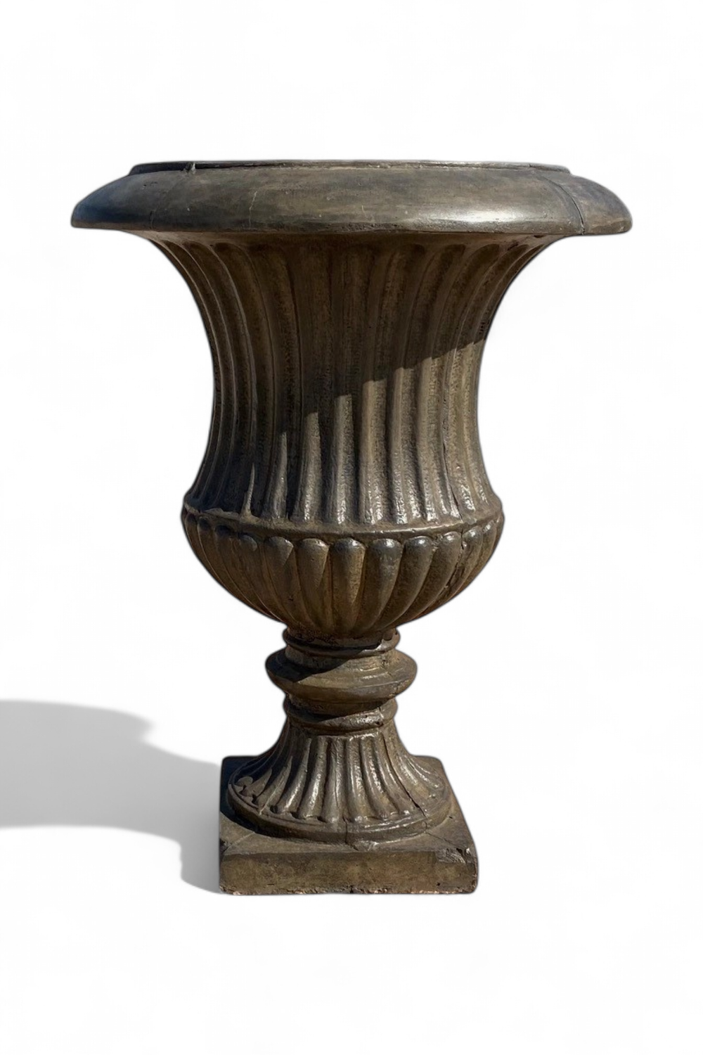Sabrina Urn Weathered Grey Finish - H880mm x Top W670mm x W Foot Piece 310mm - 49Kg
