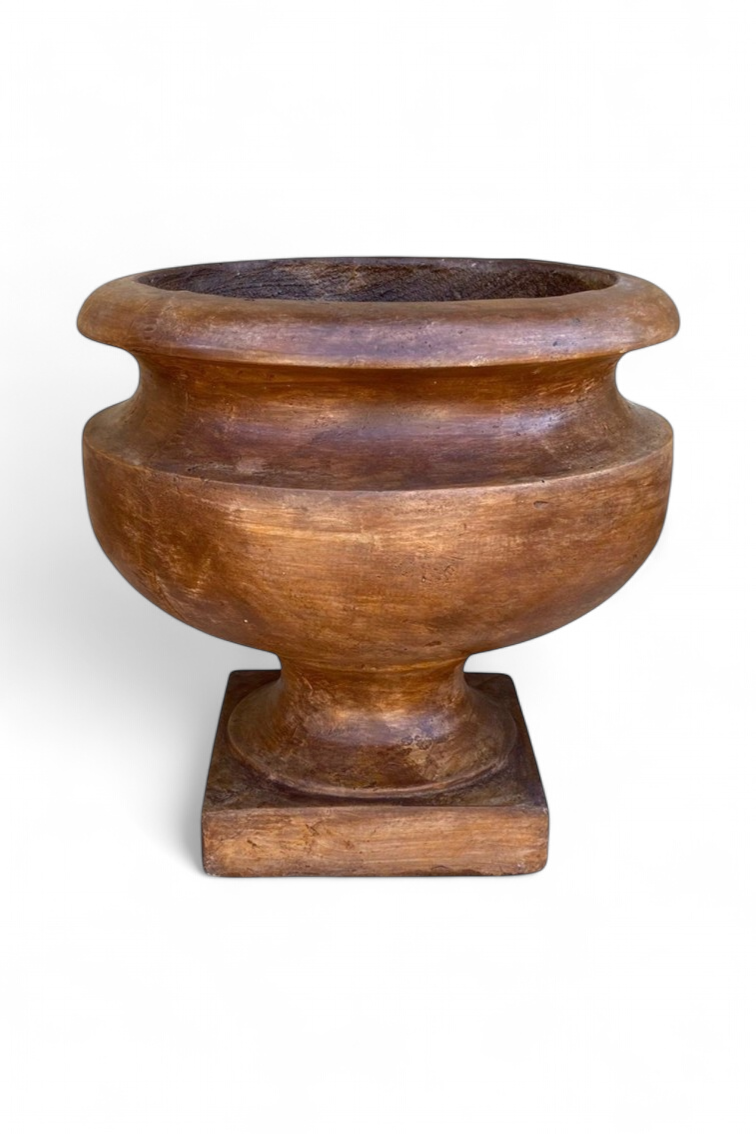 Erika Pot Brown Clay Finish - H410mm x W420mm - 20kg