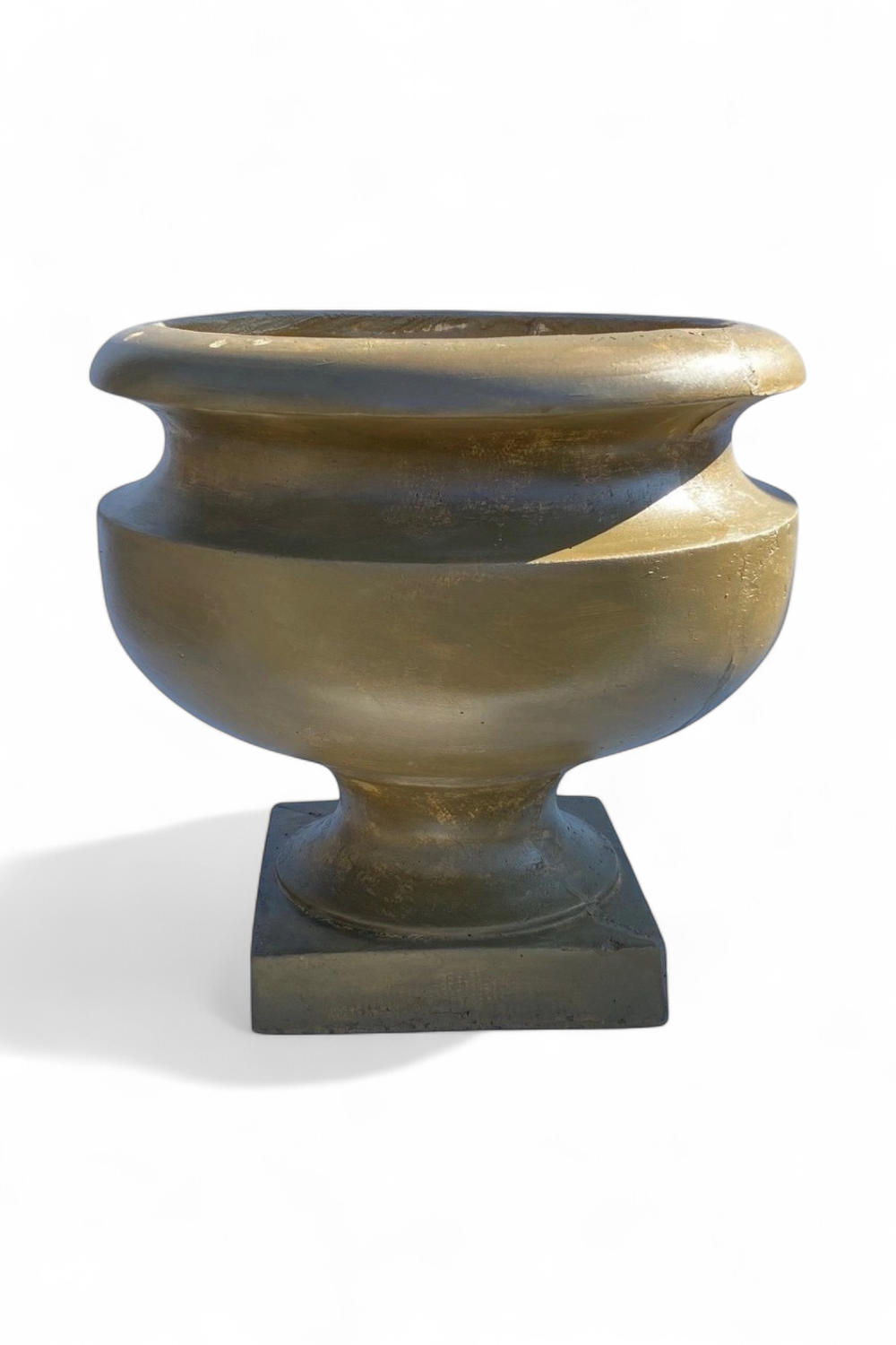 Erika Pot Antique Amber Finish - H410mm x W420mm - 20kg