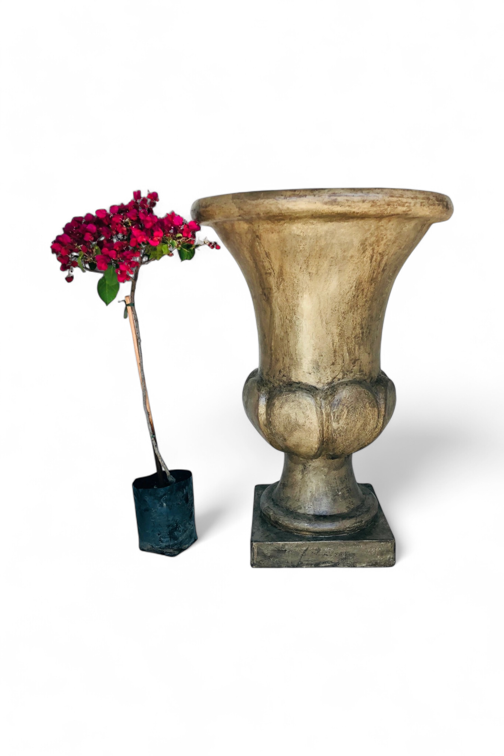 Joshua Urn Large Weathered Brown Finish - H1207mm x W870mm - 145kg