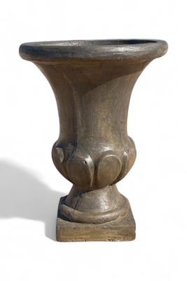 Joshua Urn Small Weathered Grey Finish H700mm x W Top 520mm x W Base 280mm - 25kg