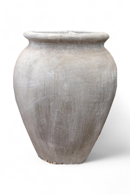 Turkish Jar Small Whitewash Finish - H420mm - 12kg