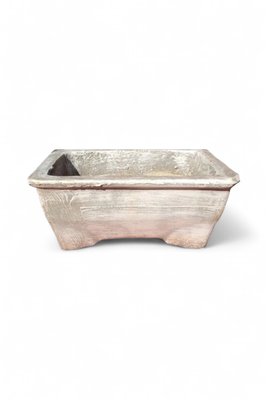 Bonsai Planter Mini Rectangular Whitewash Finish - L270mm x W210mm - 10kg