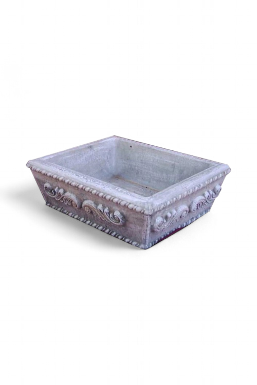 Bonsai Planter Deep Whitewash Finish - L435mm x W365mm - 14kg