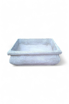 Bonsai Planter Square Whitewash Finish - L305mm x W305mm - 9kg