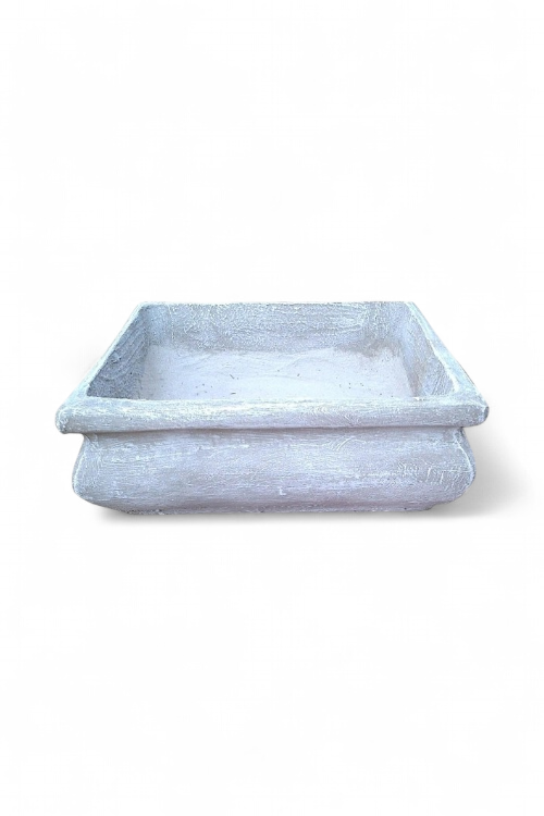 Bonsai Planter Square Whitewash Finish - L305mm x W305mm - 9kg