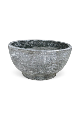 Rock Rose Cactus and Succulent Bowl Whitewash Finish - H200mm x W420mm - 8kg