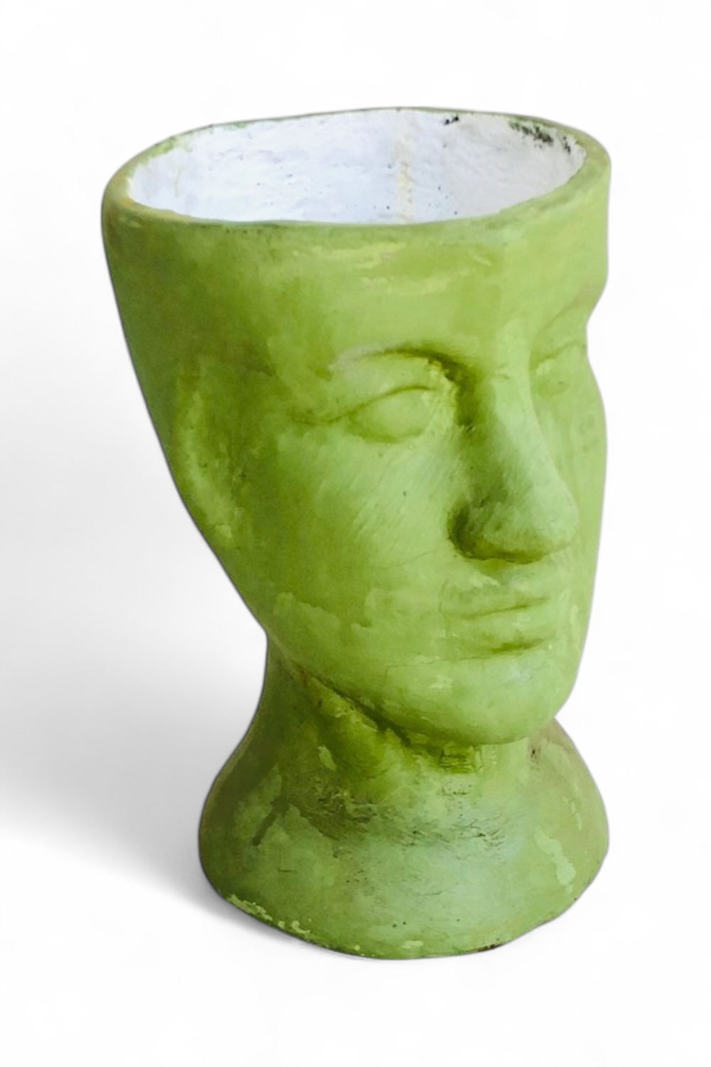 Half Head Planter Large Green Finish H300mm x W170mm - 3kg