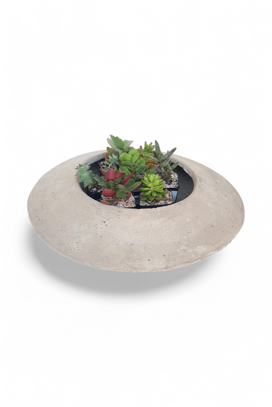 Succulent Planter Cement Finish - H150mm x W560mm